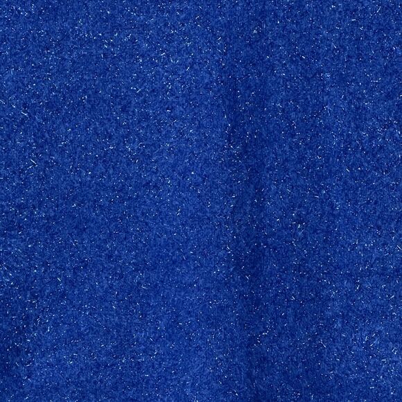 Sandrine Rose Pullover Long Sleeve Raw Hem Sweater Blue Metallic Women's XS NWT - Picture 6 of 8